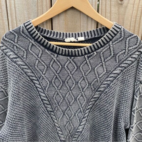 Roxy Snow Day Chunky Knit Gray Sweater Dress - Picture 8 of 8